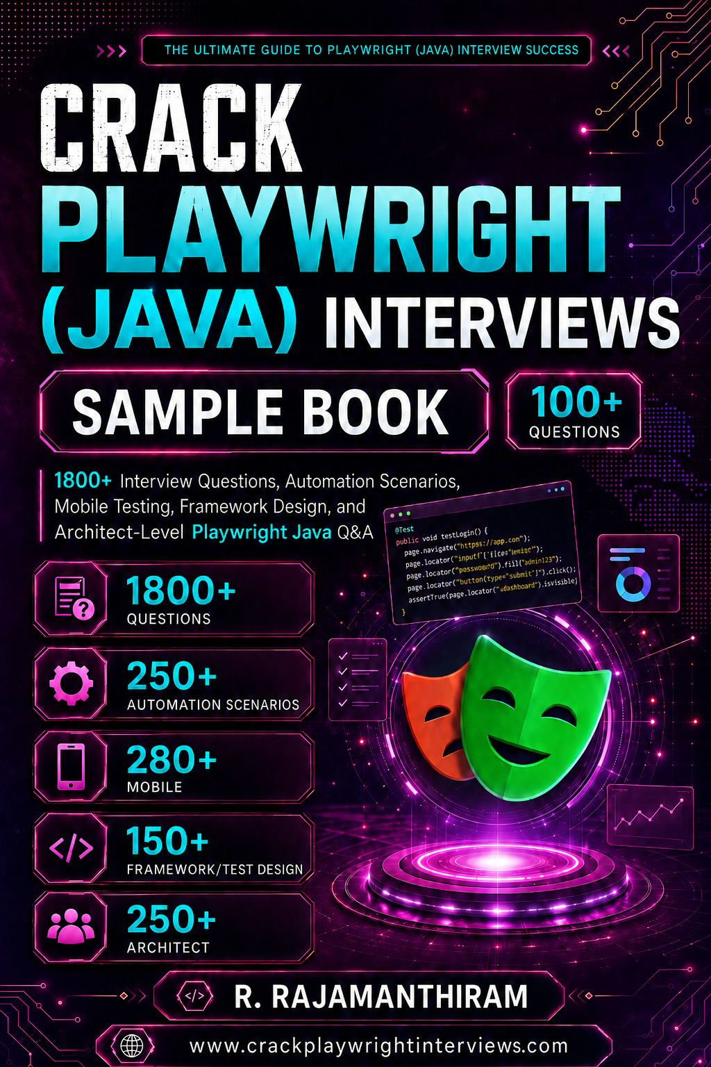 Crack Playwright Java Interviews sample book front cover